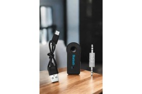 Resim Eco Lounge Kablosuz Bluetooth Aux Araç Kiti Siyah Hafıza Kartlı 