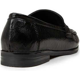 Resim Deery Kadın Siyah Toka Detaylı Loafer Ayakkabı - K0040zsyhc01 