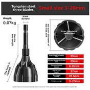 Resim Geeroyoo Tungsten Çelik Köşe Yuvarlatıcı: Vida Ve Somun Tüylerini Kaldırıcı, 3-20mm Çapta Dürtme Ve Kenar Düzenleyici Aracı Küçük Boy, Poşetli 