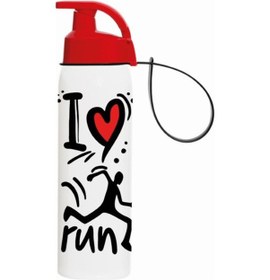 Resim Herevin Matara I Love Run Askılı Opak Desenli 0.5 Lt 161415-010 Çok Renkli 