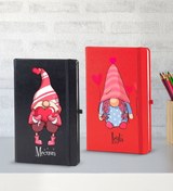 Resim Bk Gift Kişiye Özel Sevgili Temalı 2’li Defter Seti, Sevgiliye Hediye, Sevgililer Günü Hediyesi, Doğ 