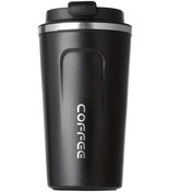 Resim Willowhaven Siyah 510ml Paslanmaz Çelik Termos, Çift Cidarlı Seyahat Bardağı Sıcak Soğuk İçecek 