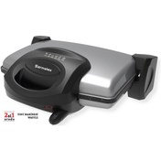 Resim Sermelex 3000 Duo Waffle ve Tost Makinesi 2'si 1 Arada (INOX) 