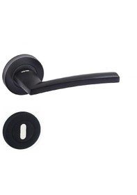 Resim Doğanlar Rodos Lüx Rozetli Kapı Kolu Mat Siyah Oda 