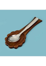 Resim Akasya Kaşık Altlığı - Kahverengi - 32 Cm 
