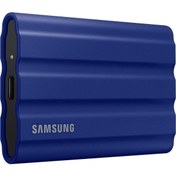Resim T7 Shield 1 TB MU-PE1T0R/WW USB 3.2 Mavi Taşınabilir SSD | Samsung Samsung