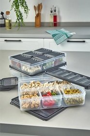 Resim Entude 14 Parça Sızdırmaz Kapak Kahvaltılık ve Buzluk Saklama Kabı Seti 