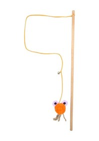 Resim Jooys Hasır Kuyruklu Kadife Emoji Kedi Oltası 