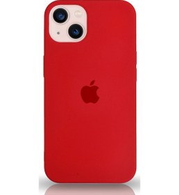 Resim iPhone Uyumlu 13 Logolu Silikon Kılıf Altı Kapalı İçi Kadife Lansman Arka Kapak 