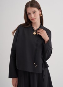 Resim Kimono Keten Takım - Siyah - Siyah / 1 