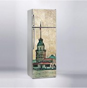 Resim Jasmin2020 Buzdolabı Sticker Kaplama Etiketi Kız Kulesi Vintage 