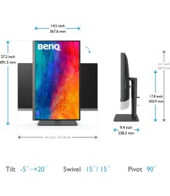 Resim BenQ PD2706U 27 inç 4K UHD P3 DisplayHDR 400 USB-Type-C Profosyonel Tasarımcı Monitörü 99% REC709 & sRGB,99%,Pantone Skintone Validated,Calman Verified,CAD/CAM & Animation Mode,KVM,Auto Pivot,PIP/PBP 