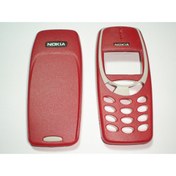 Resim Nostaljik Nokia 3310 Uyumlu Kapak Takımı Kırmızı 