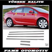 Resim Opel Astra J Krom Cam Çıtası 6 Prç. 2009-2015 P.Çelik Sedan 