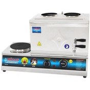 Resim Mizan Elektrikli 2 Demlik 19lt Çay Ocağı Kazanı Makinesi Kaynaklı 