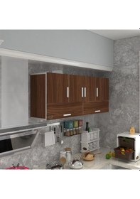 Resim Kenzlife hazır mutfak general cvz 060*150*22 mutfak banyo dolabı kapaklı raflı 