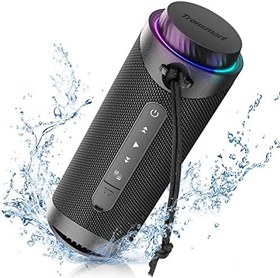 Resim Tronsmart T7 Taşınabilir Bluetooth Hoparlör 360° Surround Ses, Uygulama Üzerinden Özel EQ, IPX7 Su Geçirmez, Çift Eşleştirme, LED Işık, Bluetooth 5.3, Döner Ses Kontrolü, Micro SD/TF Kart 