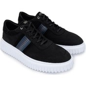 Resim Tamer Tanca Erkek Hakiki Deri Siyah Nubuk Sneakers & Spor Ayakkabı 352 22303 Erk Ayk Y25 Sıyah Nbk Siyah 