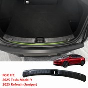 Resim 2025 for TESLA Model Y Arka Tampon Koruyucu - Dayanıklı Plastik, Anti-Çizik TPE Kapak Juniper, Yeşil Vurgulu Siyah, for Tesla Aksesuarları İçin Mükemmel Uygunluk, Araba Koruma | Modern Araba Aksesuarı | Plastik Tampon Koruyucu 