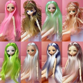 Resim 30.0 cm Yeni Güzel İnce Karikatür 3D Animasyon Yüz Rüya Gözler 26 Sevimli Düz Vücut Bebek Oyuncaklar Esnek Eklemli, Moda Kız Ob11 Bebek BJD Bebek Tutkunu, Noel, Cadılar Bayramı Hediyesi 
