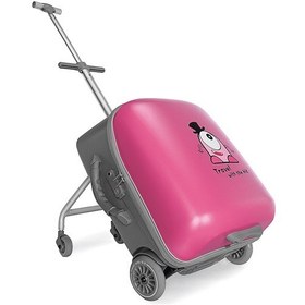 Resim Çocuk Seyahat Valizi, Oturaklı, 35l Kabin Boyu, Renkli Ve Eğlenceli, Tucklebery Kids Pembe Açık Pembe 