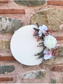 Resim Bontex Beyaz Gül Ve Cipsolu Gelin Tefi – Kına Eğlence Aksesuarı 