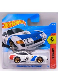Resim Hot Wheels Ferrari 365 Gtb4 Competizione Beyaz 1/64 Regular 