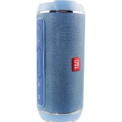 Resim T&G Açık Taşınabilir Kablosuz Bluetooth Hoparlör Desteği Fm Tf Kart U Disk Oynatma (Mavi) (Yurt Dışından) 