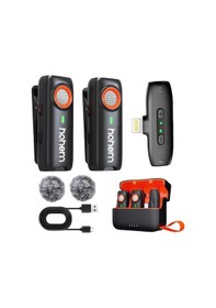 Resim Hohem Mıc-01 Wireless 2 Kişilik Yaka Mikrofonu Lightning 