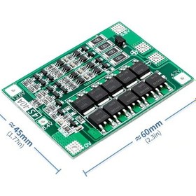 Resim 4S 40A Lityum Batarya BMS Koruma Kartı Balans Versiyon Pil Li-io 