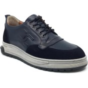 Resim Goldbrand %100 Hakiki Deri Erkek Kışlık Rahat Günlük Casual Lastik Bağcıklı Sneaker Ayakkabı 40-44 