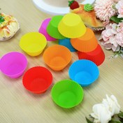 Resim 12/18 adet, Silikon Muffin Kapları, Isıya Dayanıklı Cupcake Kapları, Tekrar Kullanılabilir Cupcake Linerları, Muffin Kalıpları, Pişirme Araçları, Mutfak Aletleri, Mutfak Aksesuarları 