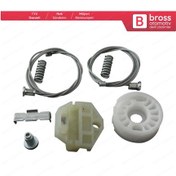 Resim Saab 9-3 1998-2003 900 NG 1994-98 5-Kapı İçin Arka Cam Kriko Seti 