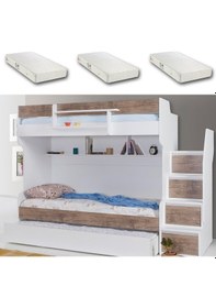 Resim Setaymobilya Ranza, Cesur Ceviz Ranza + 3 Adet Comfort Yatak -Setay Genç Odası 