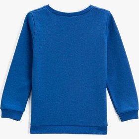 Resim Erkek Bebek Iron Man Baskılı Sweatshirt Bisiklet Yaka Lisanslı 
