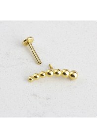 Resim Glorria Altın Toplu Tragus Piercing Altın 