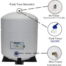 Resim Tr Tank 8 Lt Çelik Tanklı Nsf Sertifikalı Su Arıtma Deposu (421951340) 