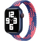 Resim Küçük Bel Tek Döngü Naylon Örgü Saat Kordonu iOS Uyumlu Ultra 49mm-watch Ultra 2 49mm / Seri 9-8 Se 3-se Akıllı Saat Aks. 47199227 