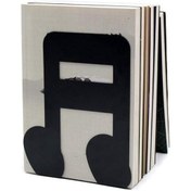 Resim Venturemart Bookends Siyah, Dekoratif Metal Kitap Bitişi Raflar Için Destekler Ofisi Dekoratif, Kaym 