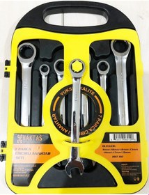 Resim Cırcırlı Kombine Anahtar Seti 7 Li Düz Ve Cırcırlı 8-19 Mm N11.3701 
