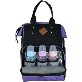 Resim TATLİŞ BEBE Bebek Bakım Çantası Lila Siyah 