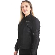 Resim Venom Dynamıc Pro Siyah Kadın 4 Mevsim Motosiklet Montu 