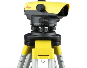 Resim Leica NA532 Otomatik Nivo Seti, Alümiyum Sehpa ve 5m. Telesbobik Mira ile 