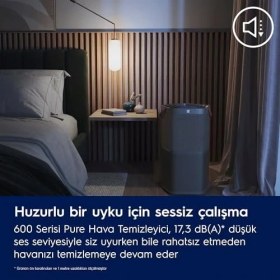 Resim Mabeyn Pure 600 EPO60571DG Hava Temizleyici | 5 Aşamalı Hepa 13 Filtreleme, 360° Hava Girişi, Akıllı Hava Kalitesi Izleme, Sessiz Mod | Gri 