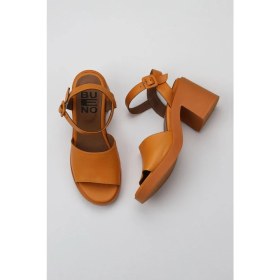 Resim Bueno Shoes Turuncu Deri Kadın Topuklu Sandalet 01WY12502 01WY12502 