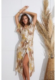 Resim Sevim Kadın Kısa Kol Uzun Bej Kimono C9t5n651 001 