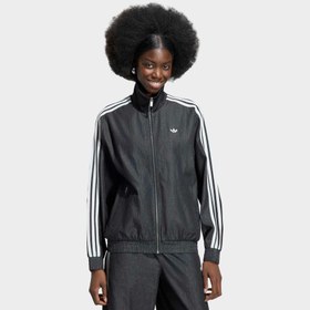Resim adidas Originals Summer Glow Firebird Kadın Siyah Jean Ceket (KW8758) 