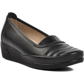 Resim Ayakmod 176 Siyah Hakiki Deri Kadın Günlük Ayakkabı 001 