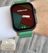 Resim Daniel Klein Android/ios Uyumlu Arama Özellikli Yeşil Renk Kordonlu Akıllı Kol Saati ve Bluetooth Kulaklık 