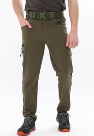 Resim Ghassy Co. Erkek Tactical Hızlı Kuruma Kargo Cepli Pantolon Hafif Yürüyüş 7 Cepli Outdoor Pantolon 